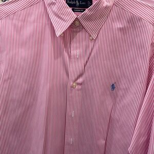 Ralph Lauren Men's Pink Button Down Shirt